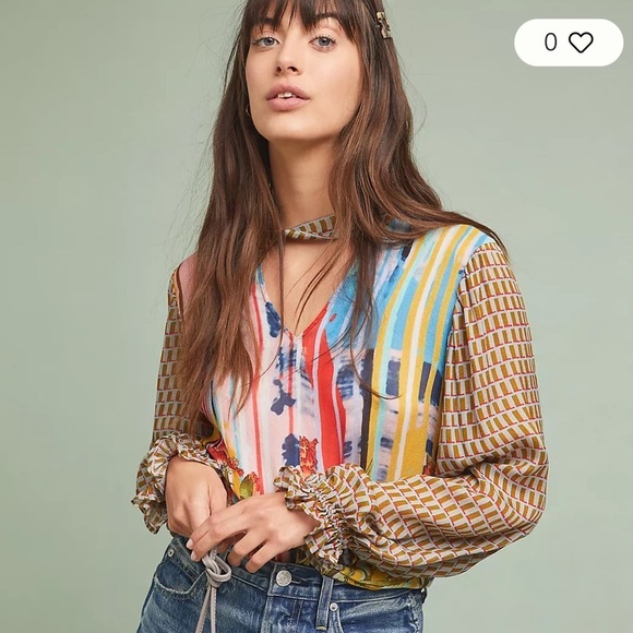 Conditions Apply Retro Peasant Blouse size XS
